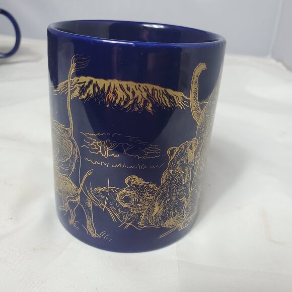 4 Kenyan Big 5 (Elephant, Rhino, Lion, Buffalo and Leopard) Coffee Cups - Picture 11 of 12